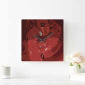 ロブスター スクエア壁時計 (ホーム)