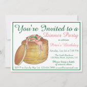 ロブスター・ニューブルグ ニューヨークシティ シーフード料理 夕食 招待状 (正面)