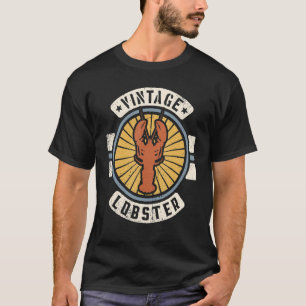 ロブスター ビンテージ クラシック レトロ 60年代 70年代 動物 Tシャツ