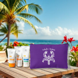 ロブスター – フィッシャーマンコア – ハワイアン – 紫 アクセサリーポーチ