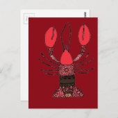 ロブスター ポストカード (正面/裏面)