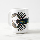 ロブスター-ヴィンテージデザイン コーヒーマグカップ (正面左)