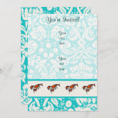 ロブスター;可愛い 招待状 (正面/裏面)