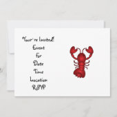 ロブスター 招待状 (正面)