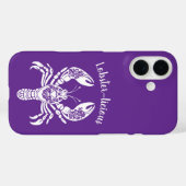 ロブスター – 熱帯花 – Case-Mate iPhoneケース (裏面 (横))