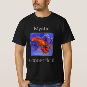 ロブスター、赤と紫、神秘的、コネチカット Tシャツ
