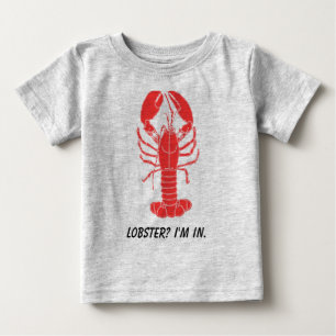 ロブスター!!! Tシャツをからかいます ベビーTシャツ