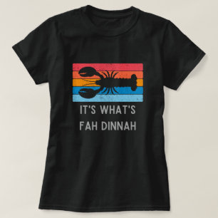 ロブスターIt's Fah Dinnah Women'sおもしろい Tシャツ