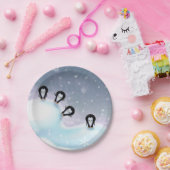 ロブズオブキュートペンギンズホリデー紙プレート ペーパープレート (パーティー)