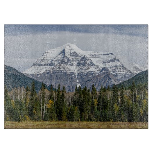 ロブソン山のカナダの風景写真 カッティングボード (正面)