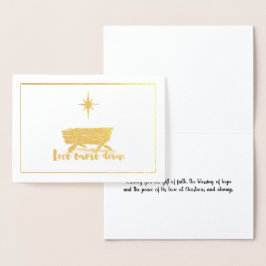 ロブダウン来スクリスマスカード 箔カード