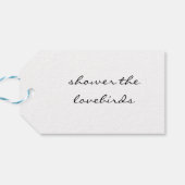 ロブバード結婚ズの鳥の種のメッセージカード ギフトタグ (裏面横)