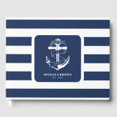 ロブブルー航海のいかりにアンカーストライプの ゲストブック (正面)