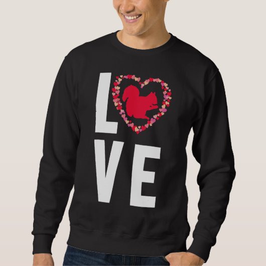 ロブリス森林動物の齧歯動物ファンのペットアコーン スウェットシャツ (正面)