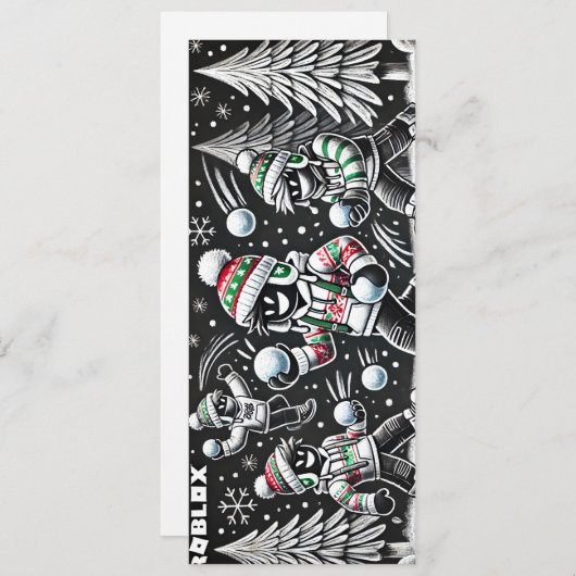 ロブロクソのクールシャルボードクリスマスカード シーズンカード (正面/裏面)