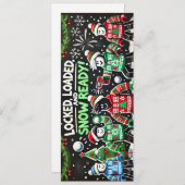 ロブロクソのクールシャルボードクリスマスカード シーズンカード (正面/裏面)