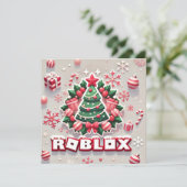 ロブロクソのフェスティバルクリスマスツリーカー子供へド シーズンカード (スタンド正面)