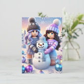 ロブロクソガールズ10代のノブ名門私立校風のホリデーカード シーズンカード (スタンド正面)