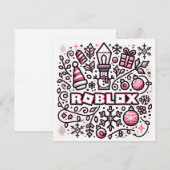 ロブロクソズカワイアンドフェスティバルホリデーカード子供へ シーズンカード (正面/裏面)