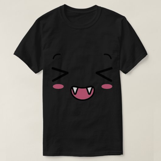ロブロックスキュートヴァンパイア顔 Tシャツ (デザイン正面)