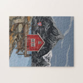 ロブロフテンベルゲンノルウェーランドスケープイラストレーション ジグソーパズル (横)