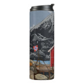 ロブロフテンベルゲンノルウェーランドスケープイラストレーション タンブラー (回転左)