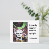 ロブ・フォード・クラック市長「私は誠実に」 ポストカード (スタンド正面)