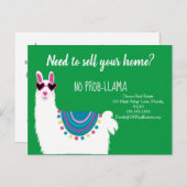 ロブ・ラマの不動産実在マーケティングはラマを売らない ポストカード (正面/裏面)