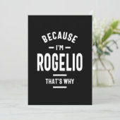 ロヘリオ 誕生日 名前プレゼント 招待状 (スタンド正面)