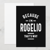 ロヘリオ 誕生日 名前プレゼント 招待状 (正面/裏面)