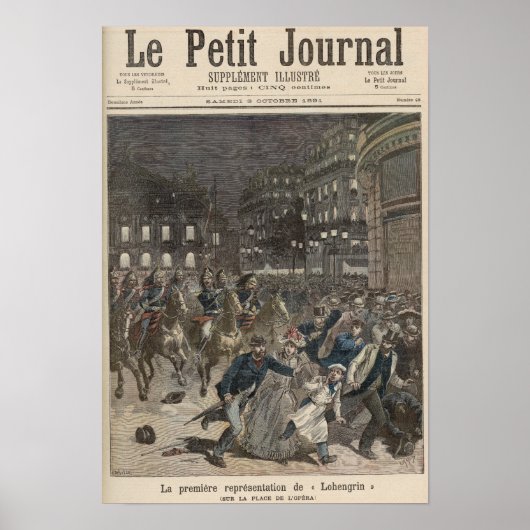 ロヘングリン初演 ポスター (正面)