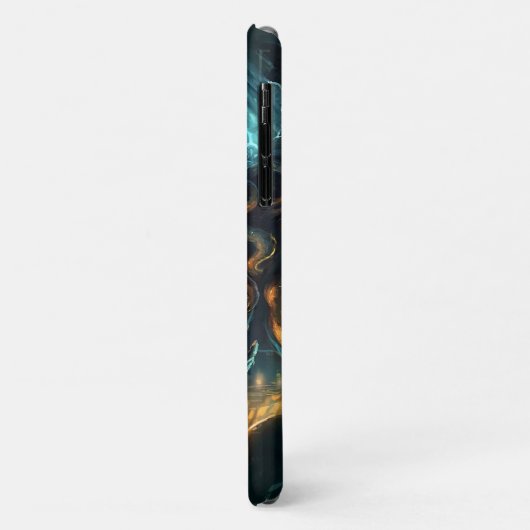 ロベクラフトのCthulhu iPhoneケース Case-Mate iPhoneケース (裏面/左)