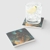 ロベクラフトシュルフ大理石コースター ストーンコースター (横)