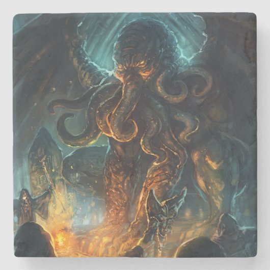 ロベクラフトシュルフ大理石コースター ストーンコースター (正面)