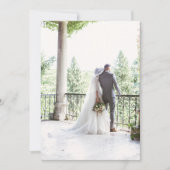 ロベバーズシークレットガーデン赤面フローラ結婚写真 サンキューカード (正面)