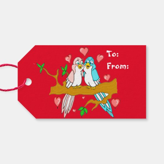 ロベバーズバレンタインデーのギフトラベル ギフトタグ (裏面横)