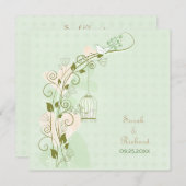 ロベバーズミント結婚式招待状 招待状 (正面/裏面)