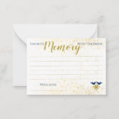 ロベバードのメキシコブライダルシャワーお気に入りの記憶 ノートカード (正面)