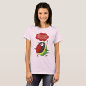 ロベバードオウム指を気をつけろ!T-シャツ Tシャツ (正面フル)