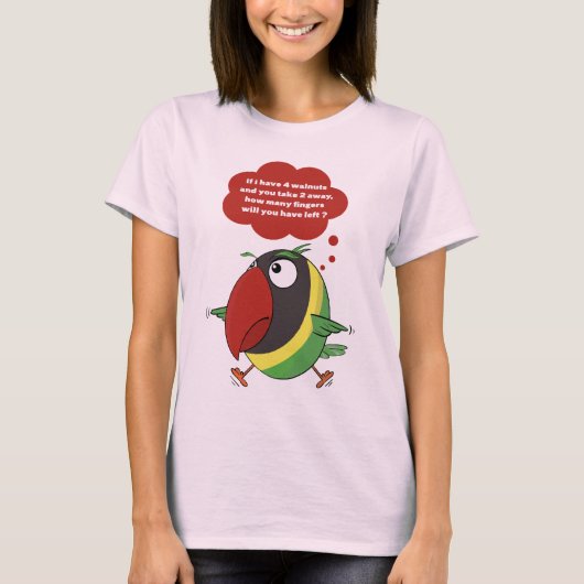 ロベバードオウム指を気をつけろ!T-シャツ Tシャツ (正面)