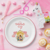 ロベバードバレンタインデー紙プレート ペーパープレート (パーティー)