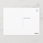 ロベバードパープル結婚フローラ婚約ブライダル ポストカード (裏面)