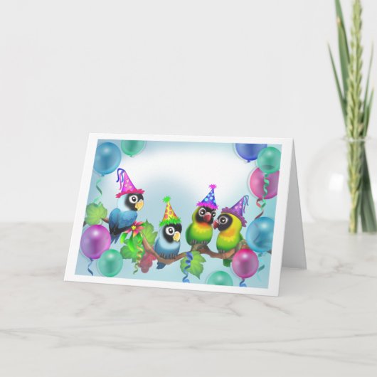 ロベバード誕生日 カード (正面)