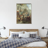 ロベピエールとサン・ジャスト キャンバスプリント (インサイチュ (寝室))