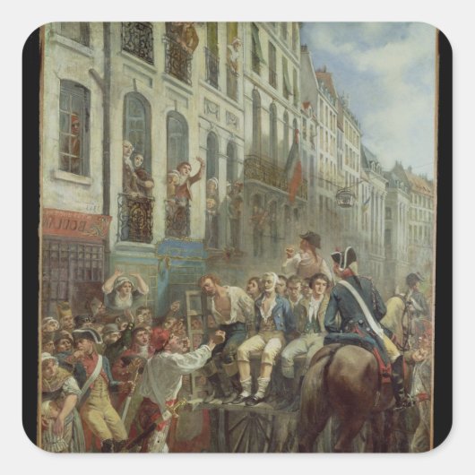 ロベピエールとサン・ジャスト スクエアシール (正面)