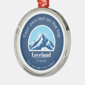 ロベランド・コロラドUSAスキーリゾートメダル メタルオーナメント (左)
