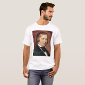 ロベルト・シューマンのポートレート Tシャツ (正面フル)