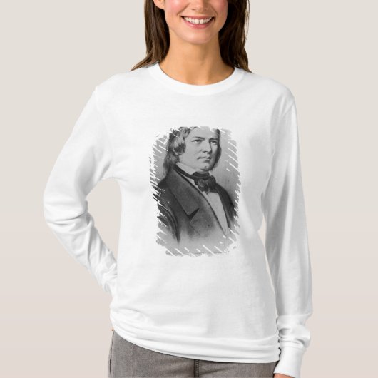 ロベルト・シューマンは写真から刻みました Tシャツ (正面)