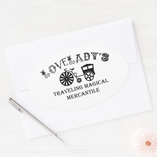 ロベレイズ旅行マジカルマーカンタイル 楕円形シール (封筒)