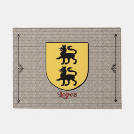 ロペスの歴史的な盾オンコブレストン ドアマット